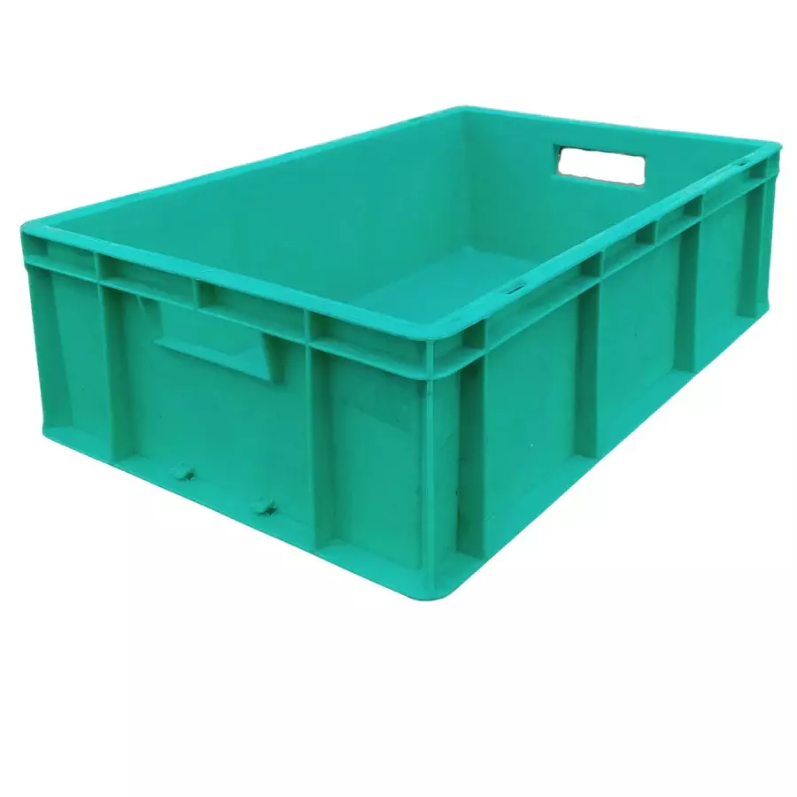 SINGHAL Multipurpose Plastic Storage Bin Green 19 L Capacity 500x325x150 mm (Pack of 5)