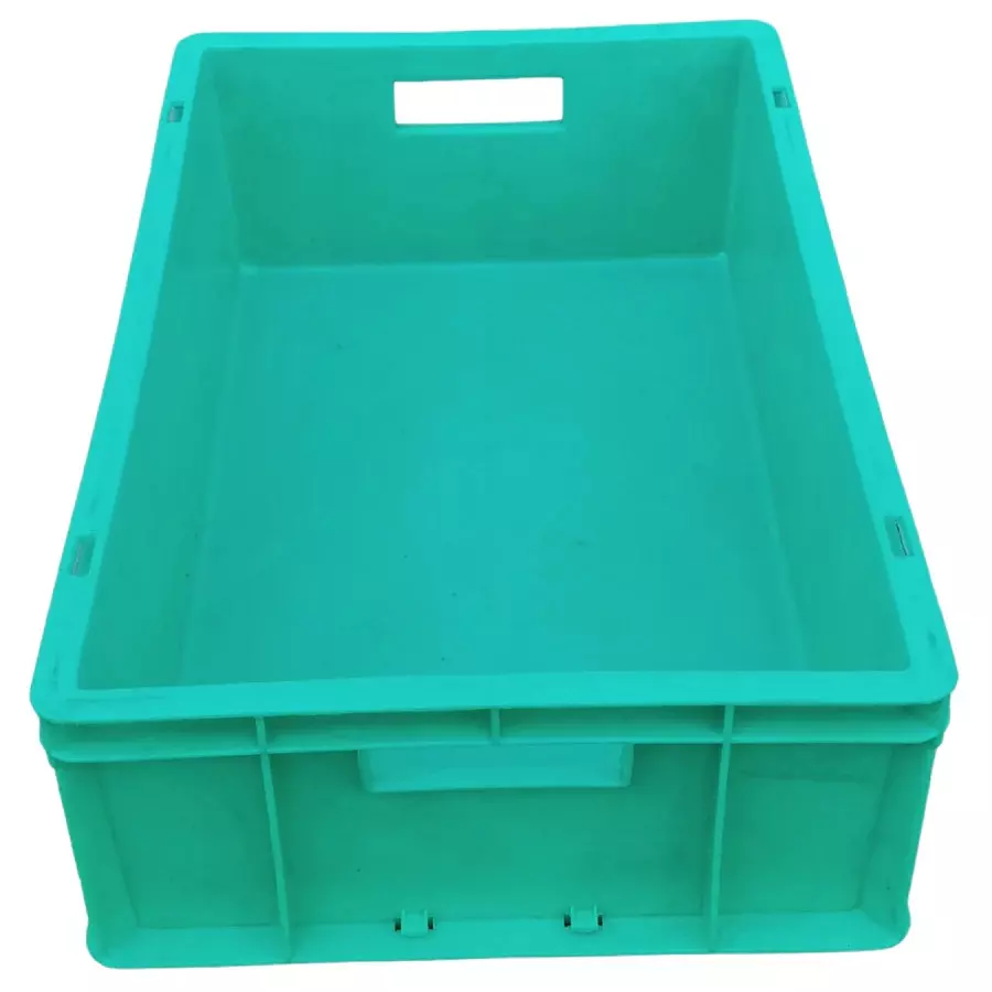 SINGHAL Multipurpose Plastic Storage Bin Green 19 L Capacity 500x325x150 mm (Pack of 5)