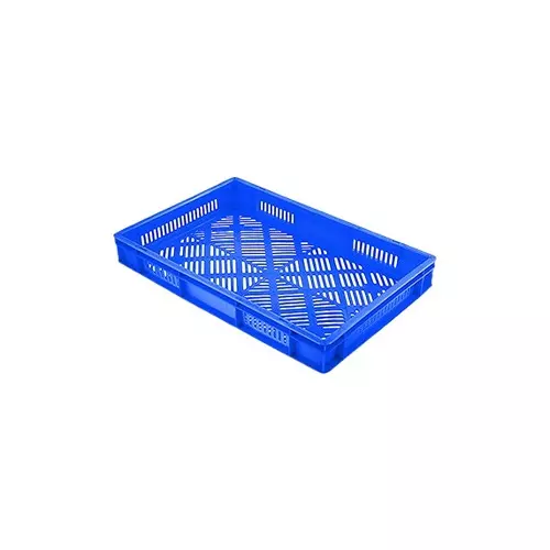 SUPREME 600x400 Series Crates Totally Perforated 600X400X080 mm Plastic Blue, STP 604008