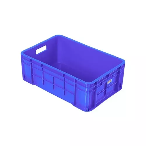 SUPREME 540x360 Series Crates Complete Closed with Handle Bottom 540X360X205 mm Plastic Blue, SCH 543620
