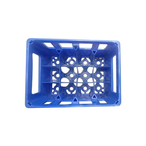 SUPREME 100 ml Bottle Capacity x 12 Pockets Bottle Crate in Blue Plastic, PC 306