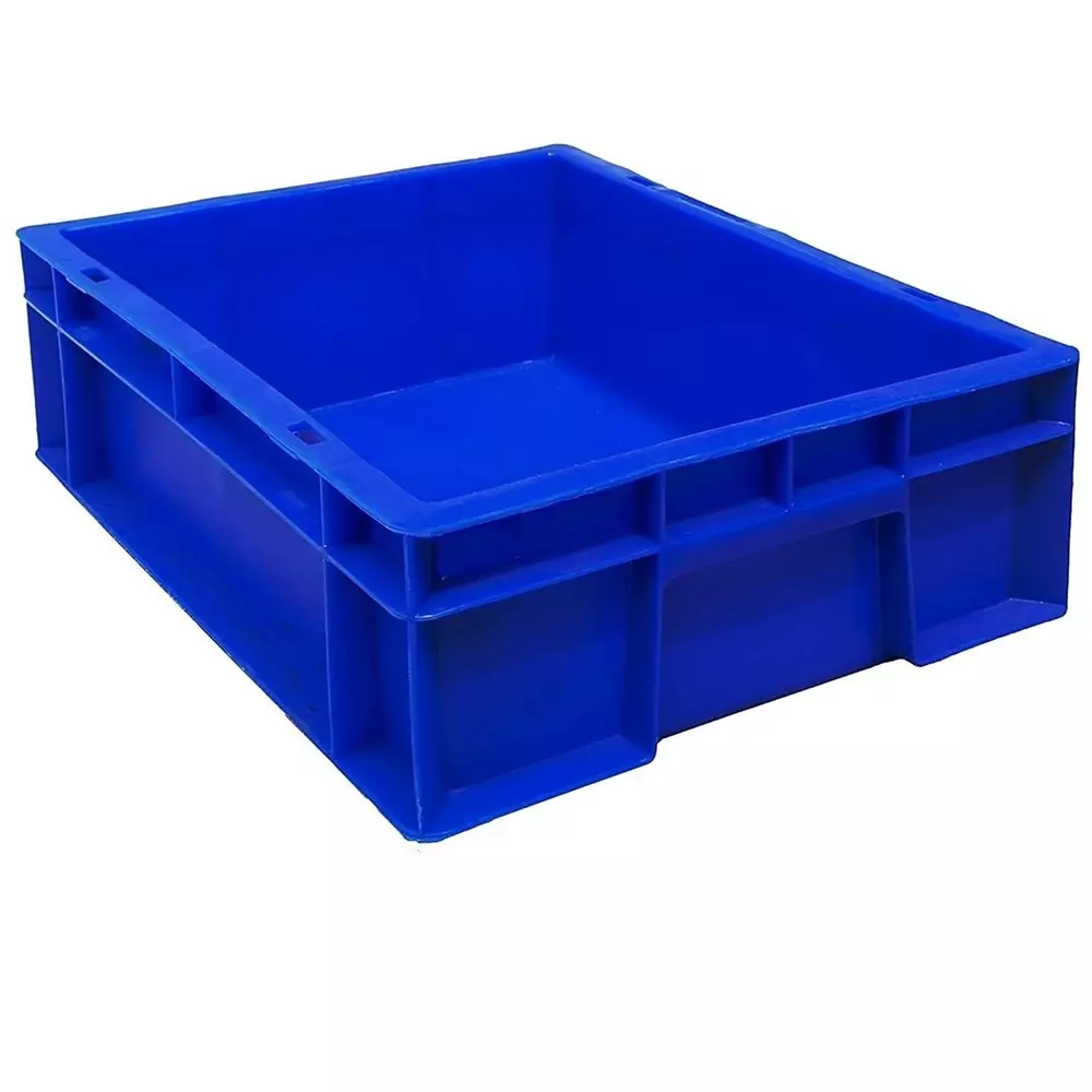 Singhal Plastic Storage Crate 40x30x12 cm Rectangular Shape, SIPLC_403012_P10 (Pack of 10 Pcs)