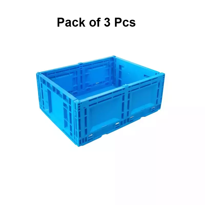 fold-c-foldable-crate-plastic-non-perforated-600x400x220-mm-528-l-capacity-blue-pack-of-3