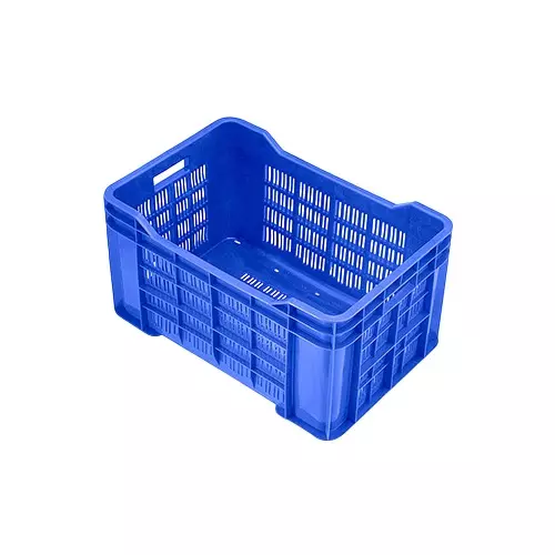 SUPREME 48 Ltr 542X360X290 mm Blue Plastic Crates PC-708 STP