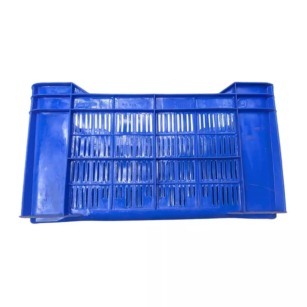 SUPREME 48 Ltr 542X360X290 mm Blue Plastic Crates PC-708 STP
