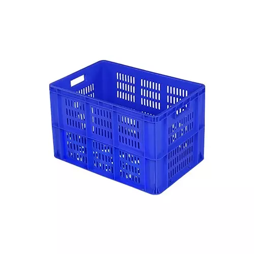 SUPREME 540x360 Series Crates Totally Perforated 540X360X340 mm Plastic Blue, STP 543634