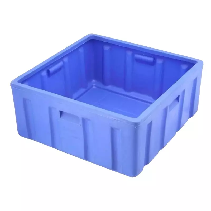 Swift Roto Plastic Crate Container 120 L Storage Capacity Blue Square Shape for Storage Usage, PC-120