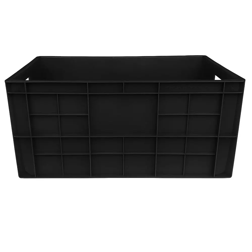 SINGHAL Storage Crate 45 L Black 500x325x250 mm (Pack of 5)