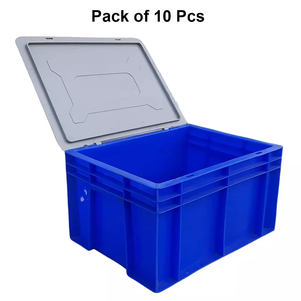 singhal-plastic-storage-crate-40x30x22-cm-rectangular-shape-blue-with-grey-lid-siplcwl_403022_p10-pack-of-10-pcs