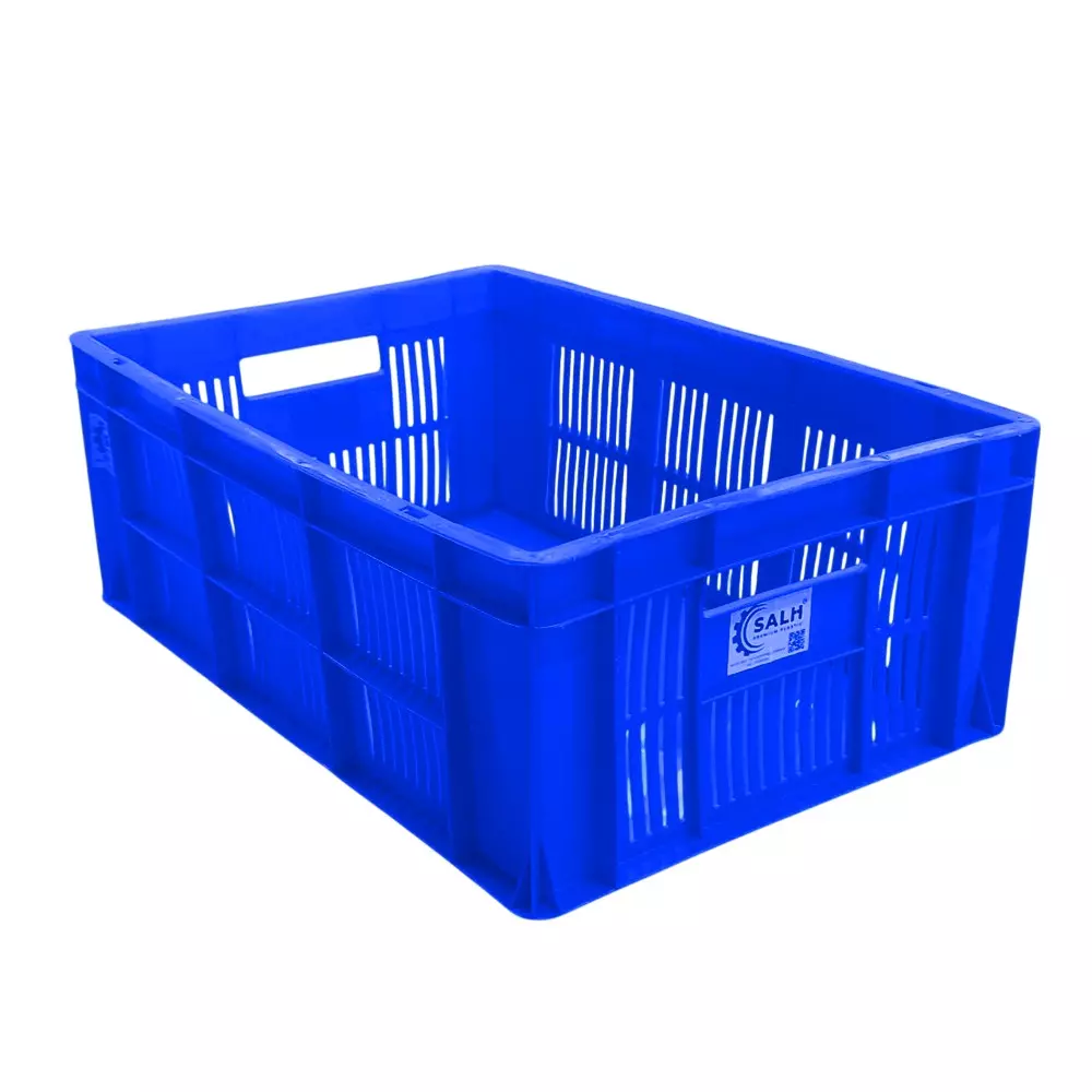 SALH 45 L Blue Plastic Crate 600 × 400 × 220 mm, CSP64220