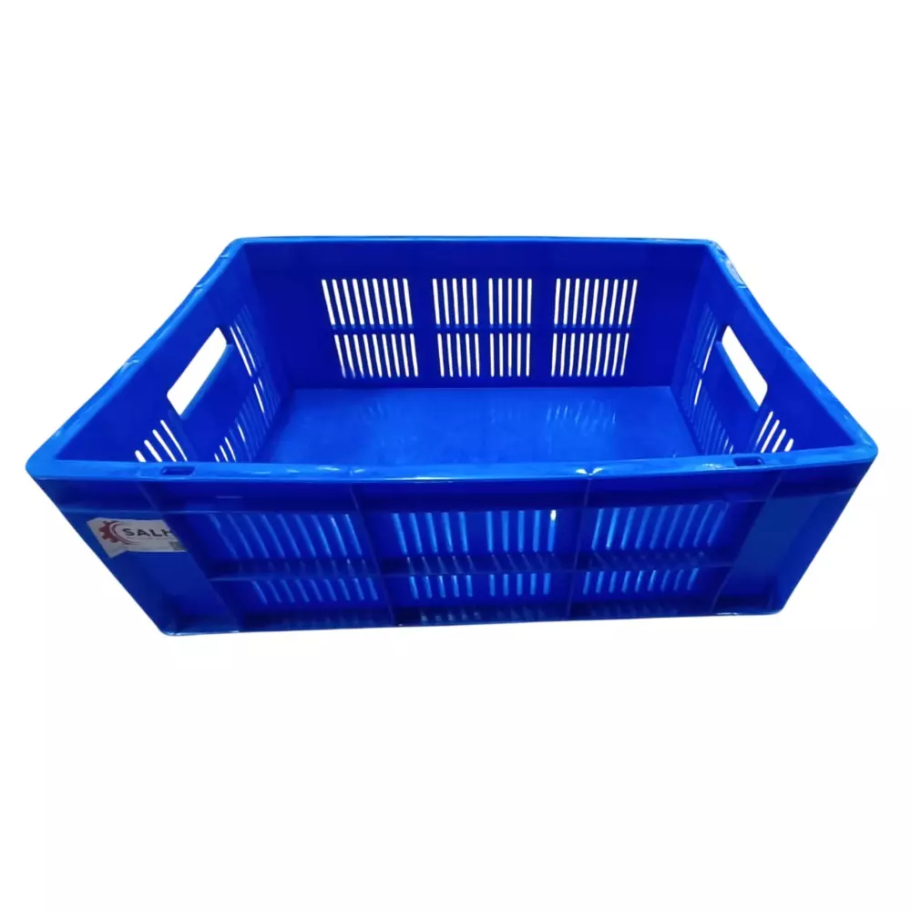 SALH 45 L Blue Plastic Crate 600 × 400 × 220 mm, CSP64220
