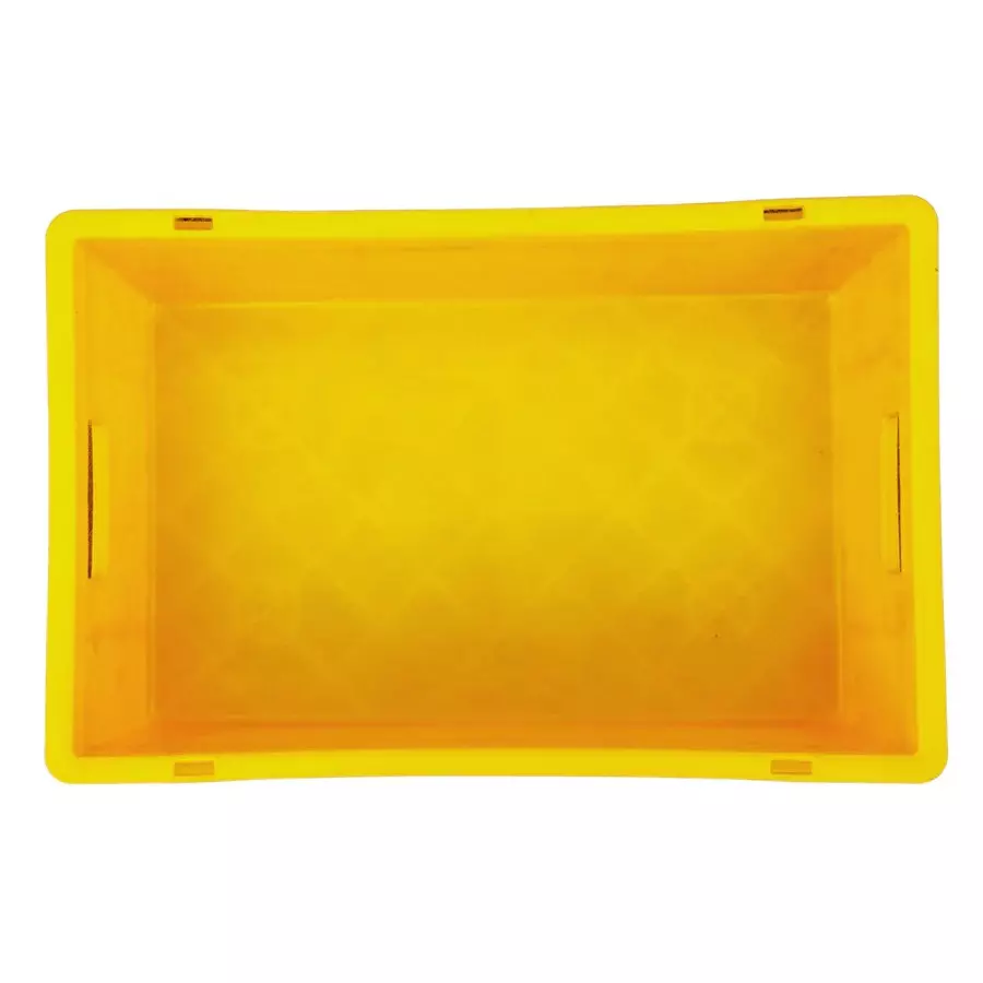 SINGHAL Multipurpose Plastic Storage Bin Yellow 19 L Capacity 500x325x150 mm (Pack of 5)