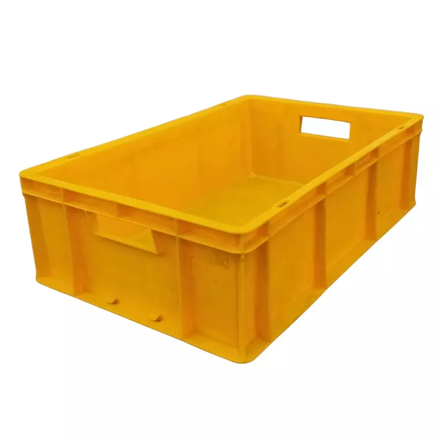 SINGHAL Multipurpose Plastic Storage Bin Yellow 19 L Capacity 500x325x150 mm (Pack of 5)