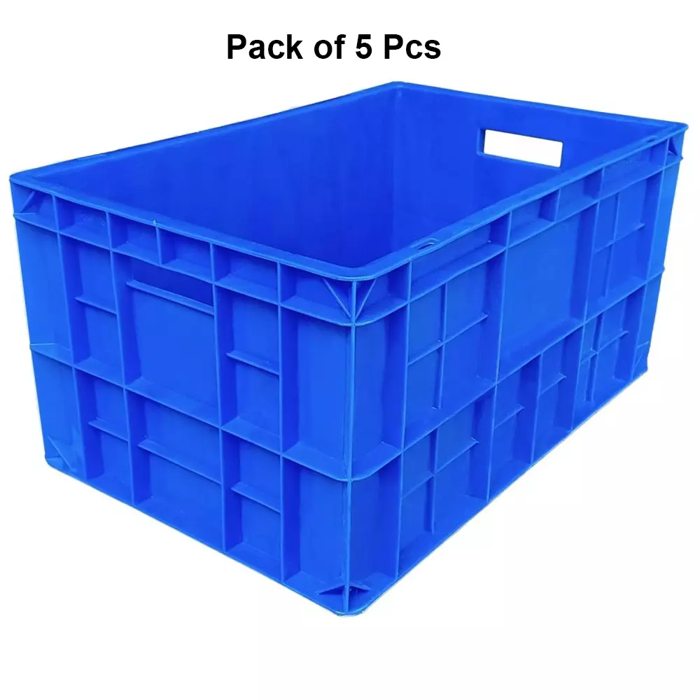 singhal-portable-storage-crate-plastic-rectangular-shape-50x325x25-cm-blue-siplc_503225_p5-pack-of-5-pcs