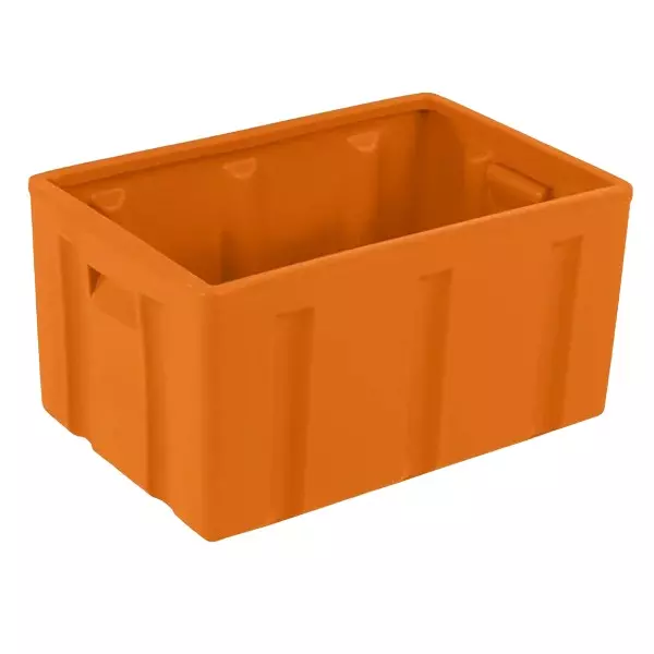Swift Roto Plastic Crate Container 75 L Storage Capacity Orange Rectangular Shape for Storage Usage, PC-75
