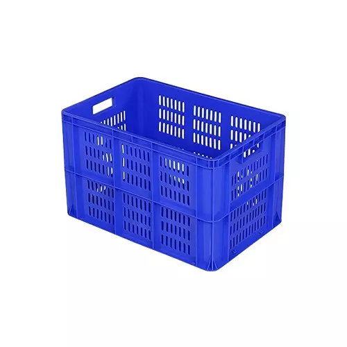 SUPREME 540x360 Series Crates Side Perforated Bottom Closed 540X360X340 mm Plastic Blue, SSP 543634