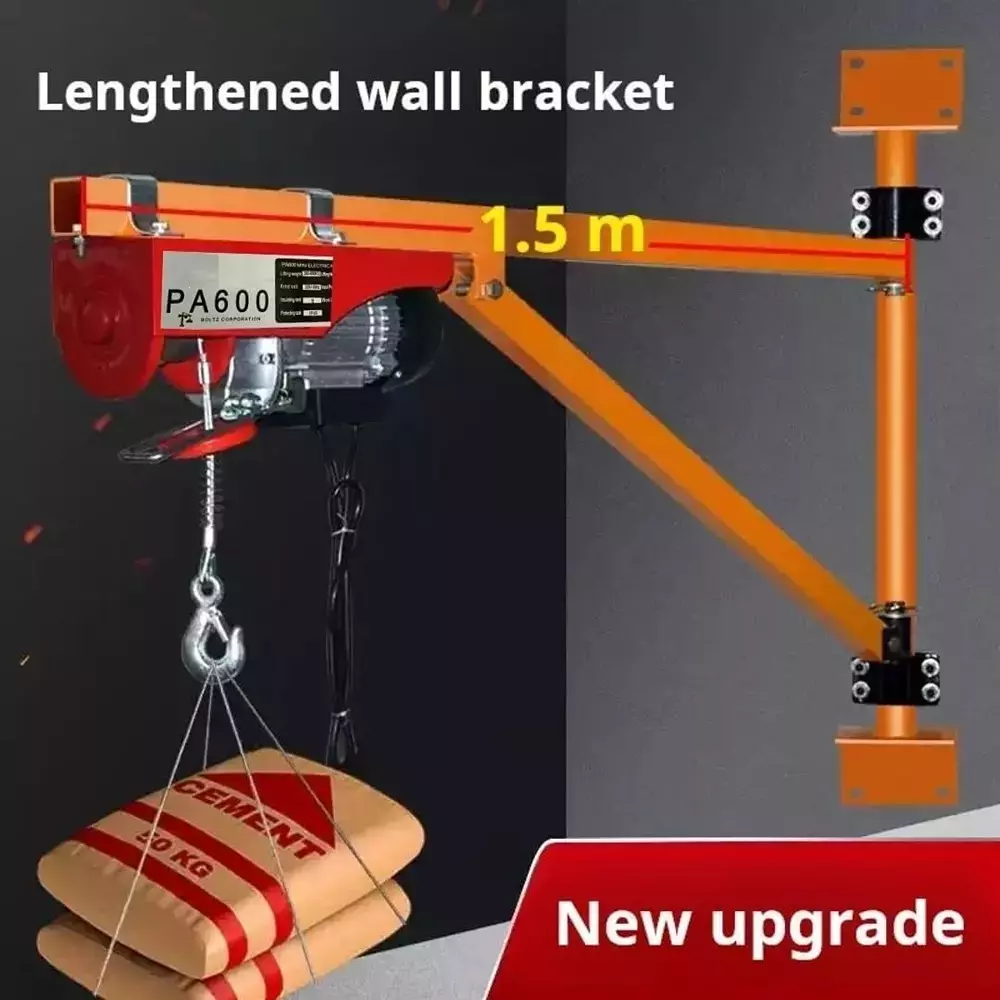 generic-jib-crane-bracket-wall-mount-800-kg-max-load-capacity-with-180-electric-scaffolding-lift-electric-hoist-holder-swing-arm-with-pole-without-hoist
