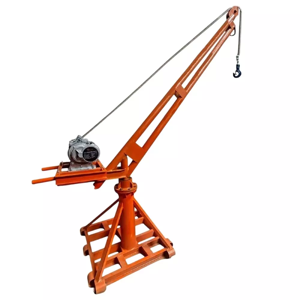 Voltz Monkey Crane with Copper Winding Motor, 1 Ton Lifting Capacity and 500 Kg to 1 Ton Winch Capacity