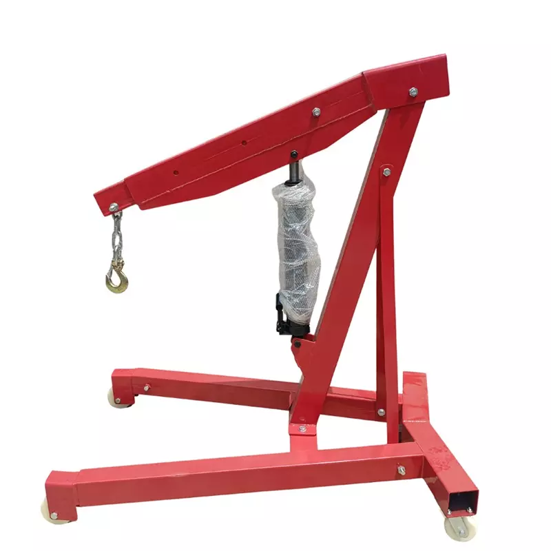 Boltz Corporation Folding Hydraulic Floor Crane 3 Ton (3000 Kg) Load Capacity 2.45 m Lifting Height for Industrial Use