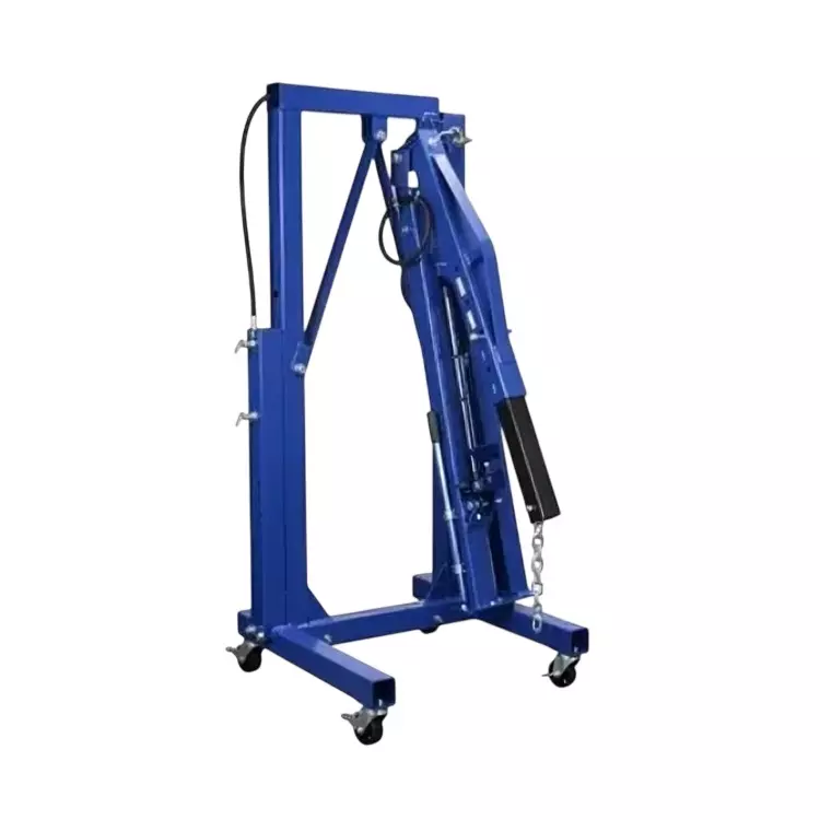 Blue-Point 2 Ton Load Capacity Foldable Engine Crane and 264 cm Maximum Height for Industrial Use, BLP2TFOLDEC