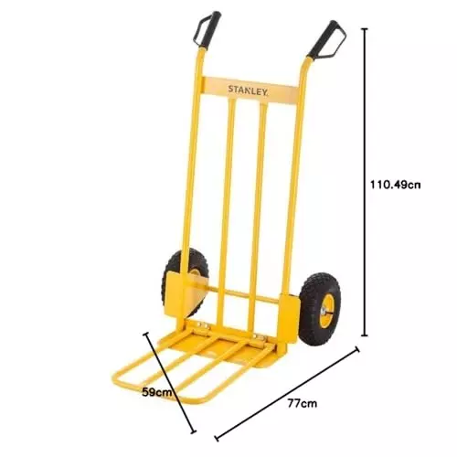 STANLEY Hand Truck 200 Kg Load Capacity 2 Wheels, SXWT-HT535