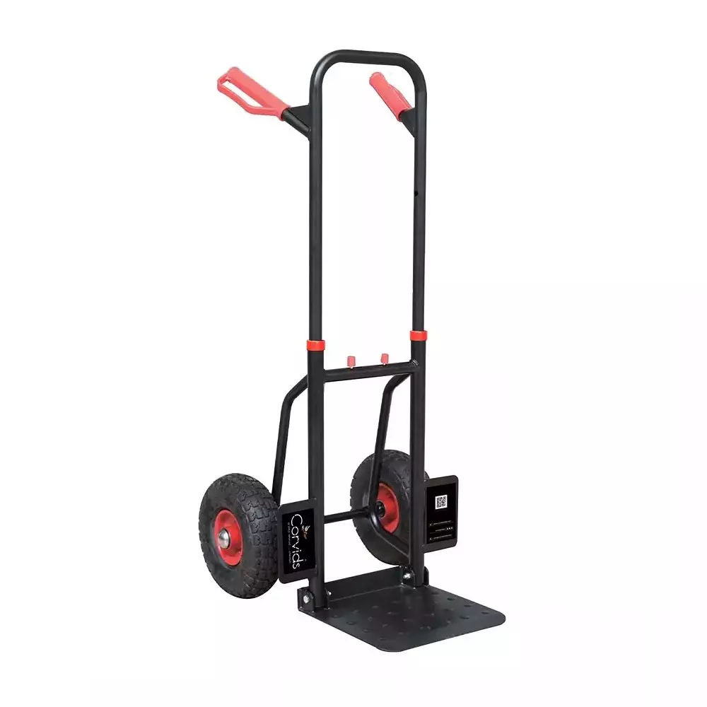 Corvids Foldable Hand Truck with ‎Pneumatic Wheels ‎125 Kg Load Capacity, CHT-R125