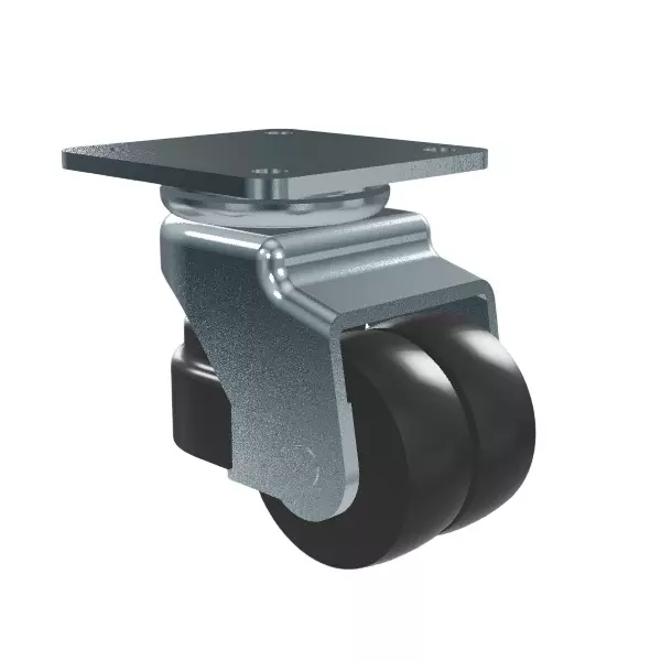 TAKIGEN Carrier Mount Stainless Steel Φ75 mm Wheel Diameter 1960N Allowable Load, K-90-CM-200C