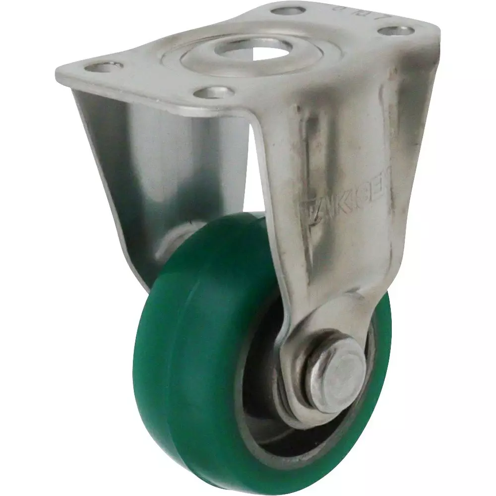 TAKIGEN Stainless Steel Press Fixed Caster 45x25 mm (P1xP2), K-1304R-50-UR
