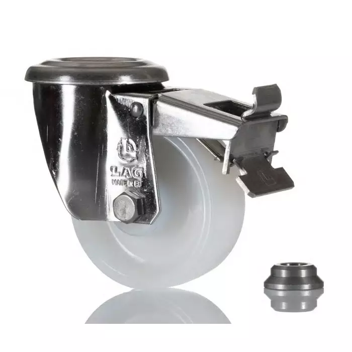 LAG Swivel Castor Wheel, 150 Kg Capacity, 80 mm Wheel, 17227 FR HB