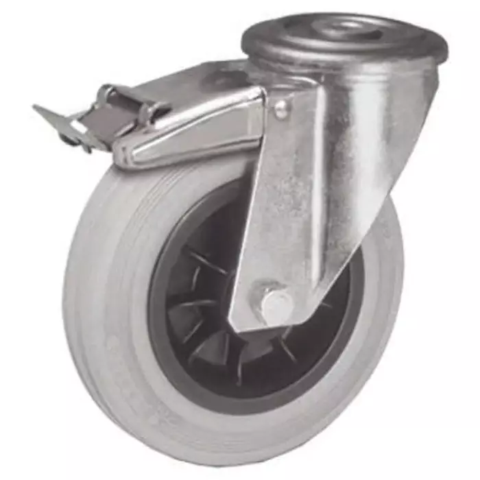 LAG Swivel Castor Wheel, 55 Kg Capacity, 80 mm Wheel, 14304G FRFB