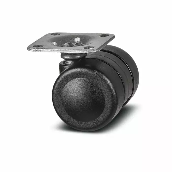 Tente Swivel Castor Wheel, 50 Kg Capacity, 35 mm Wheel, 5920 UOI 035 P41-38X38