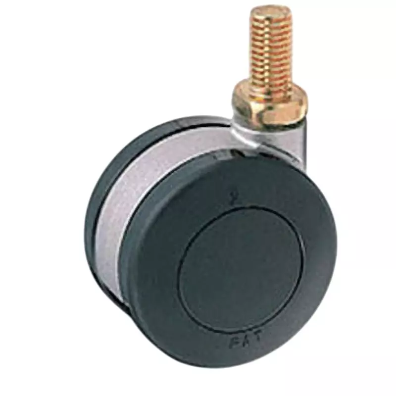 TAKIGEN Screw Foot Twin Wheel Caster Nylon 1.47 kN Allowable Loads, K-200GN-60