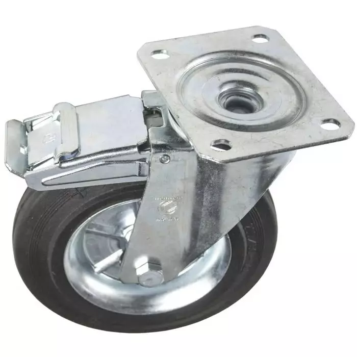 LAG Braked Swivel Castor Wheel, 230 Kg Capacity, 200 mm Wheel, S501873