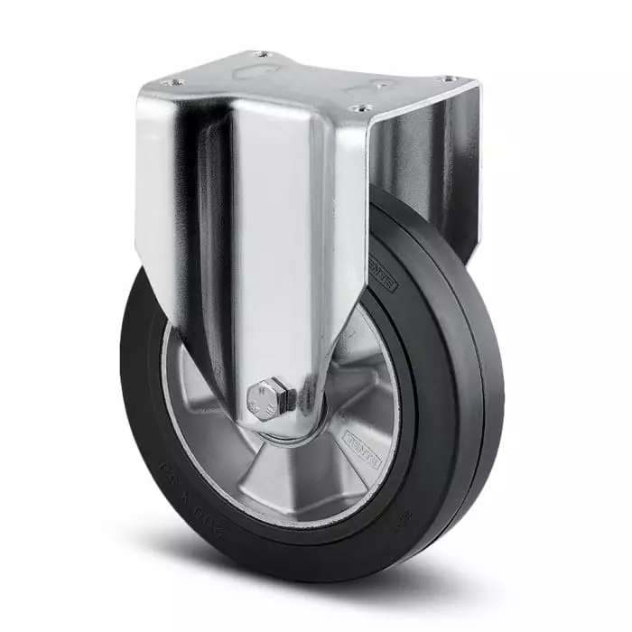 Tente Fixed Castor Wheel, 300 Kg Capacity, 125 mm Wheel, 4688 IEP 125/50 P63