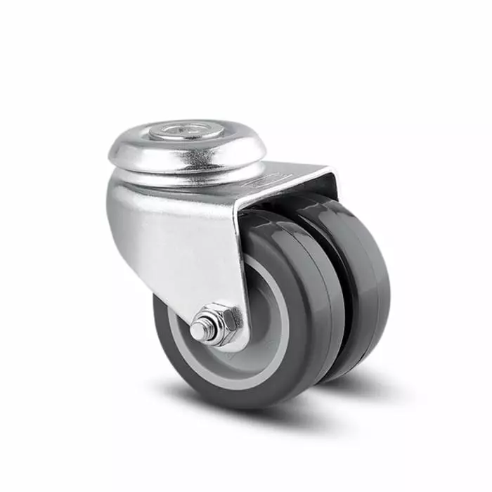 Tente Swivel Castor Wheel, 80 Kg Capacity, 75 mm Wheel, 1970 PIO 075/25 P30-13