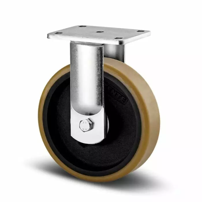 Tente Fixed Castor Wheel, 2000 Kg Capacity, 200 mm Wheel, 9688FTP200P63