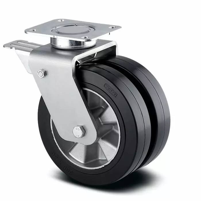 Tente Castor Wheel, 40 Kg Capacity, 200 mm Wheel, 837608