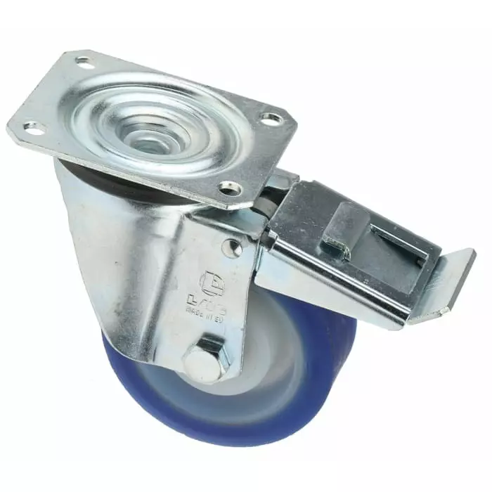 LAG Braked Swivel Castor Wheel, 200 Kg Capacity, 100 mm Wheel, 36439FR