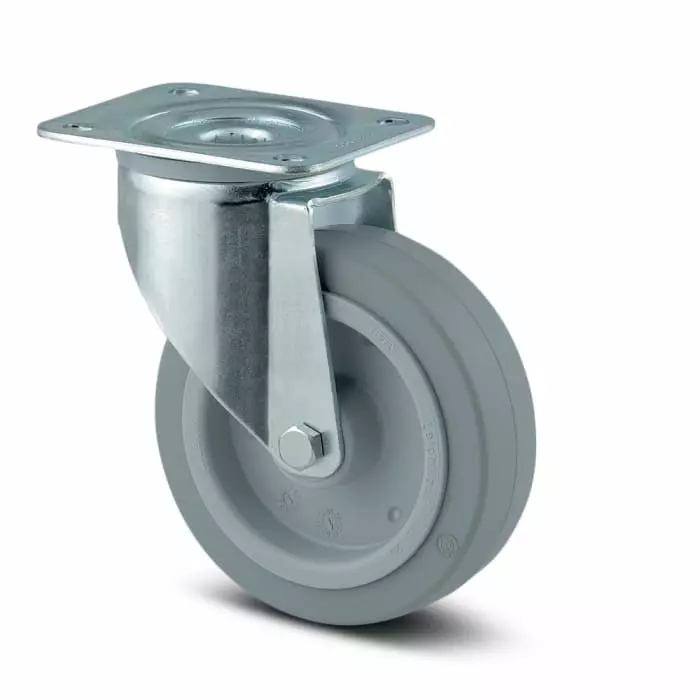 Tente Swivel Castor Wheel, 300 Kg Capacity, 160 mm Wheel, 3470 UFR 160/46 P63 GRIS