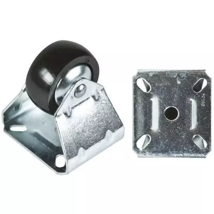 Tente Fixed Castor Wheel, 50 Kg Capacity, 60 mm Wheel, 1678UOO060P40PAF