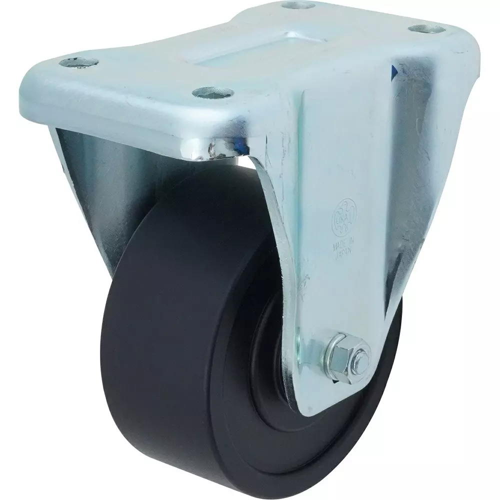 TAKIGEN Heavy-Duty Casters Fixed Wheel Type UMC Nylon 4.5 kN Allowable Load, K-557Y-100