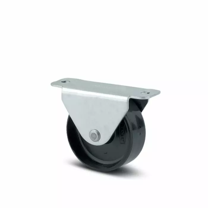 Tente Fixed Castor Wheel, 25 Kg Capacity, 25 mm Wheel, 2198 UOI 025/13 P60-40X17,5