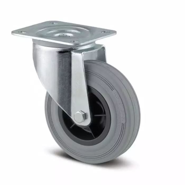 Tente Castor Wheel, 160 Kg Capacity, 200 mm Wheel, 600828