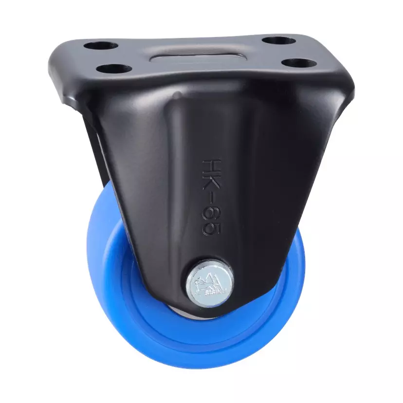 TAKIGEN Low-Profile Heavy-Duty Fixed Caster MC Nylon Φ50 mm Wheel Diameter 2940N Allowable Load, K-558-50