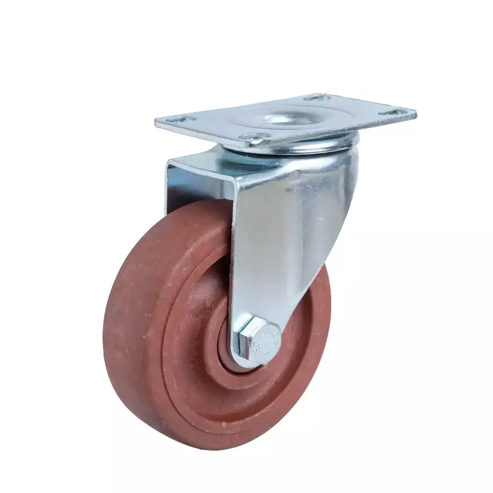 MUVALL Castor Wheel Glass Filled Nylon Swivel Type 100x32 mm Wheel Size, PSTS S 100 32 GFPA