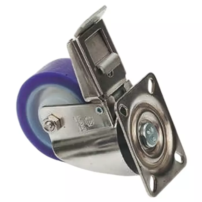 LAG Braked Swivel Castor Wheel, 250 Kg Capacity, 100 mm Wheel, 35206 FR
