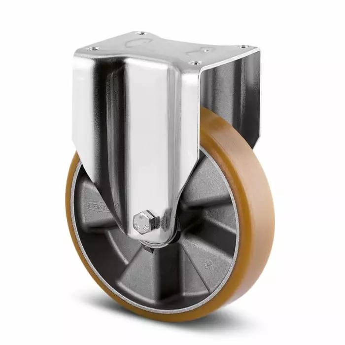 Tente Fixed Castor Wheel, 600 Kg Capacity, 200 mm Wheel, 3648 ITP 200 P63 92SH