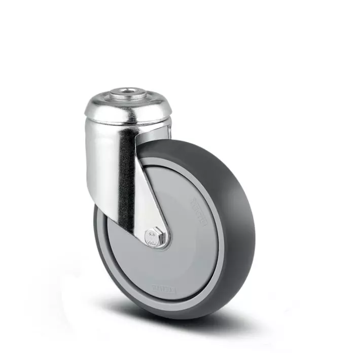 Tente Swivel Castor Wheel, 100 Kg Capacity, 125 mm Wheel, 2370 PJP 125/32 P30-13