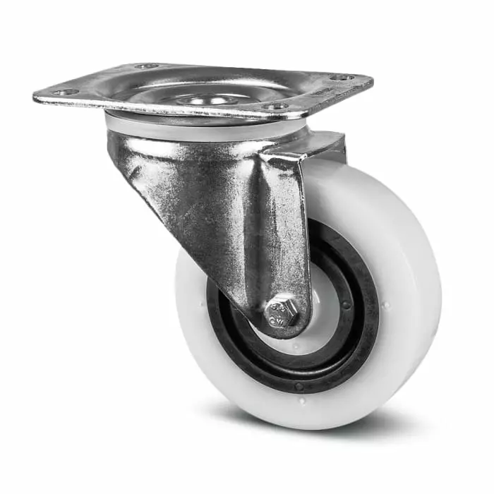 Tente Swivel Castor Wheel, 160 Kg Capacity, 100 mm Wheel, 3470 HUR 100/36 P62 NOIR