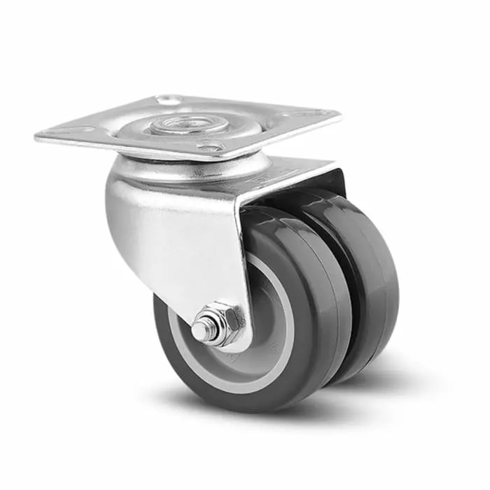 Tente Swivel Castor Wheel, 80 Kg Capacity, 75 mm Wheel, 1970 PIO 075/25 P50